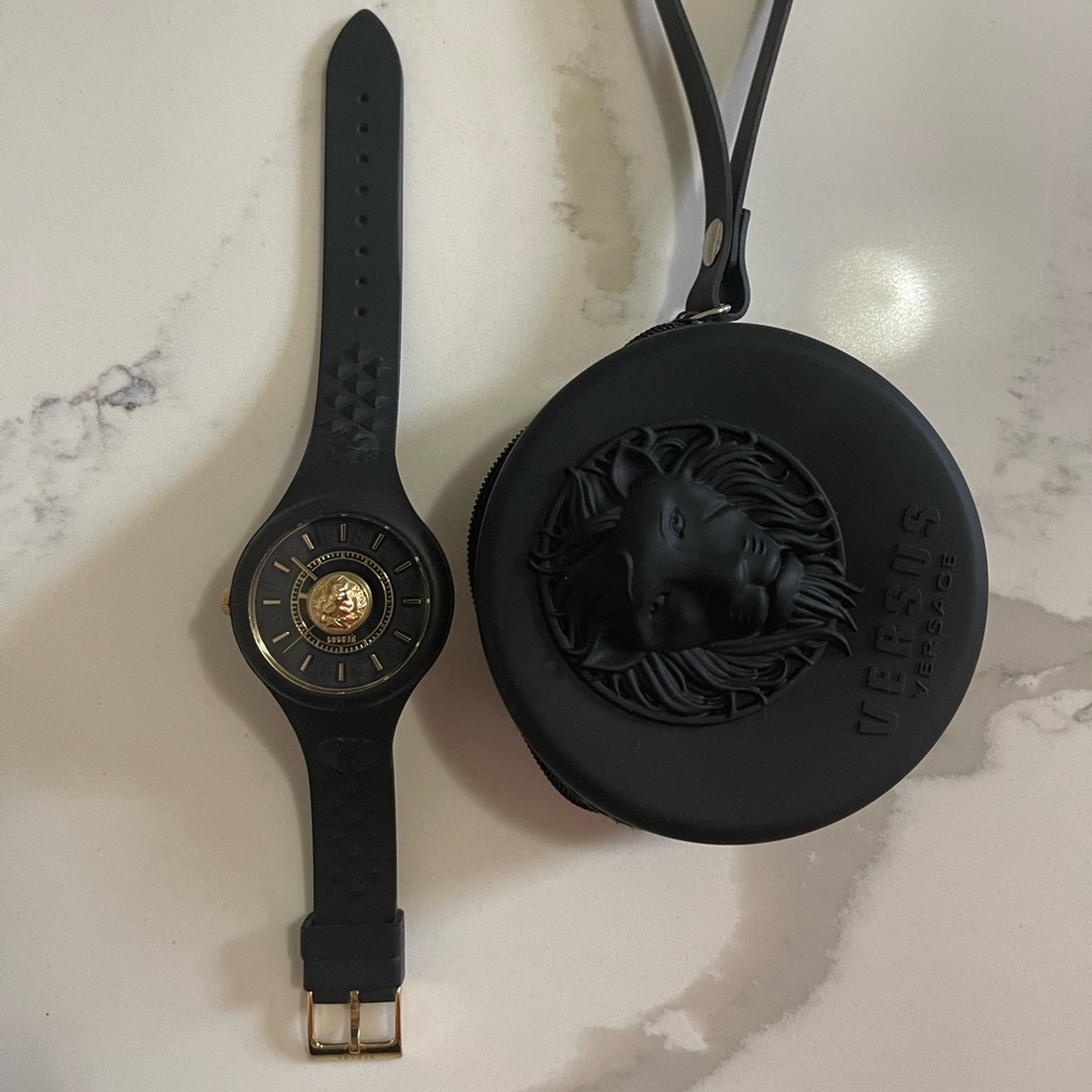 Versus Versace women watch Gold/Black silicone.